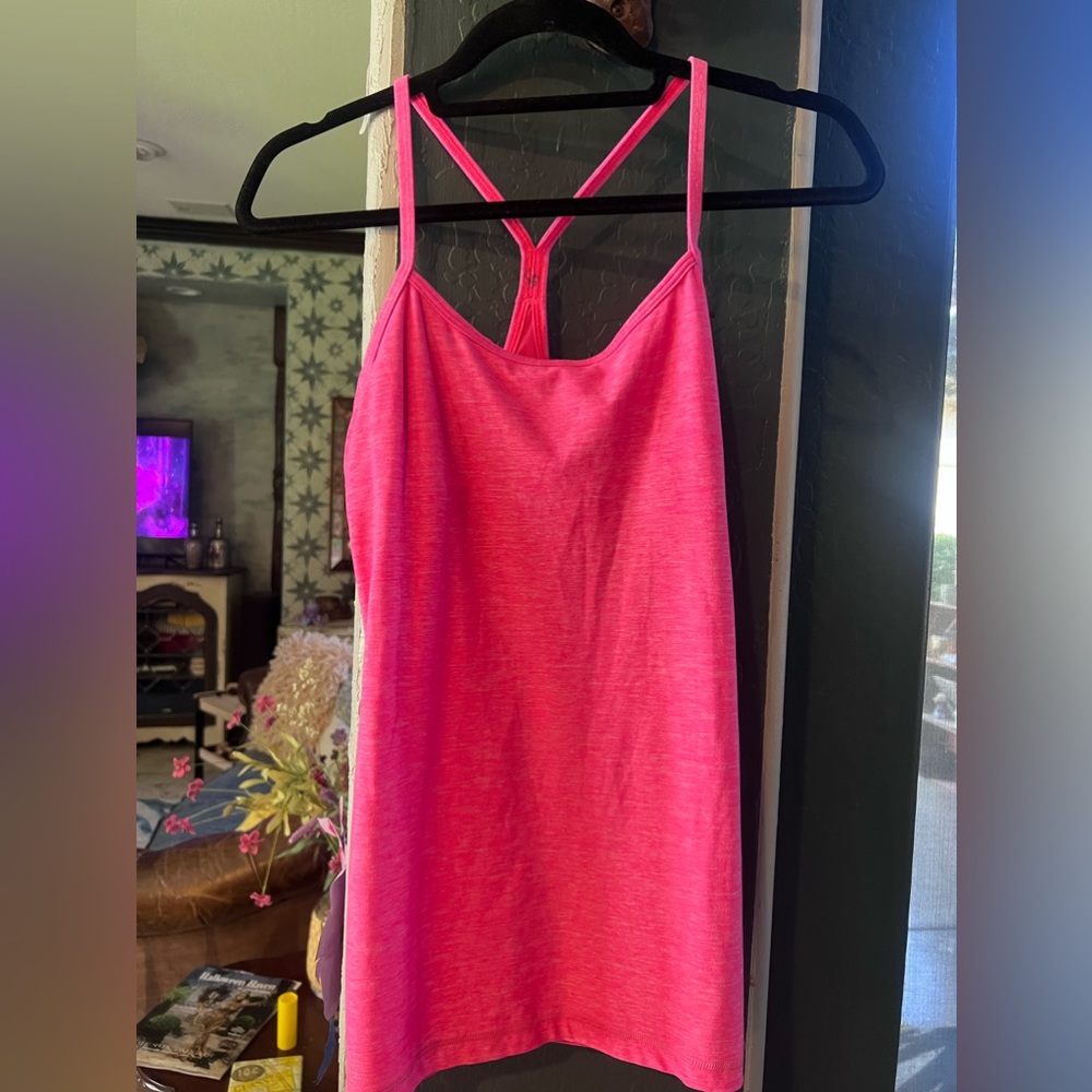 Pink Lululemon tank top